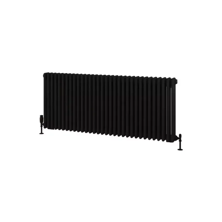 Eastbrook Rivassa 3 Column Radiator 600 x 1460mm Matt Black