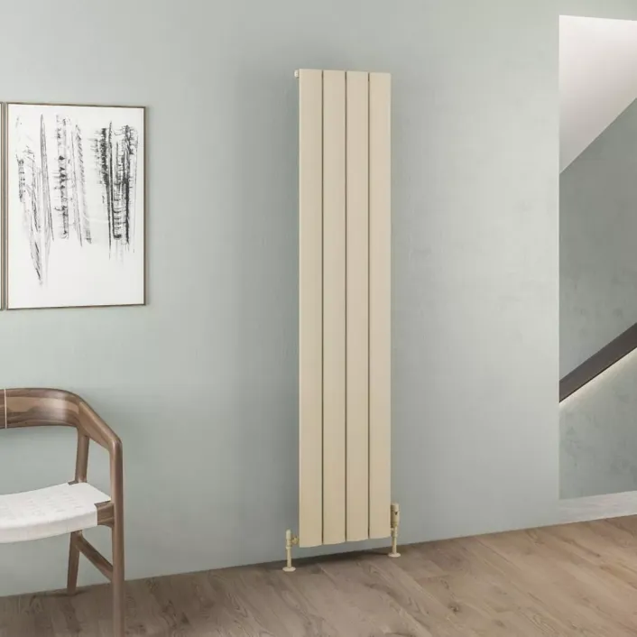 Eastbrook Malmesbury 1800 x 375 Aluminium Radiator Matt Cappuccino