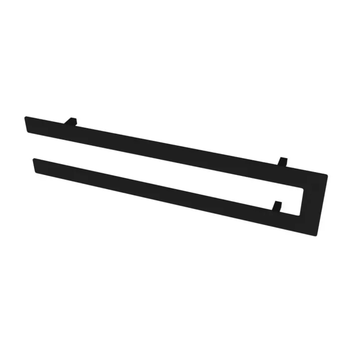 Eastbrook Addington Double Flat Style Towel Hanger 662mm Matt Black