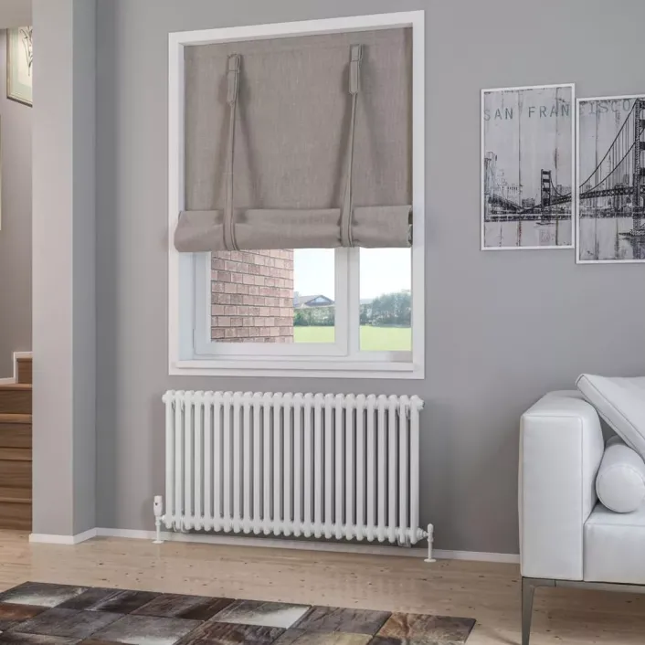 Eastbrook Rivassa 2 Column Radiator 600 x 1148mm Gloss White