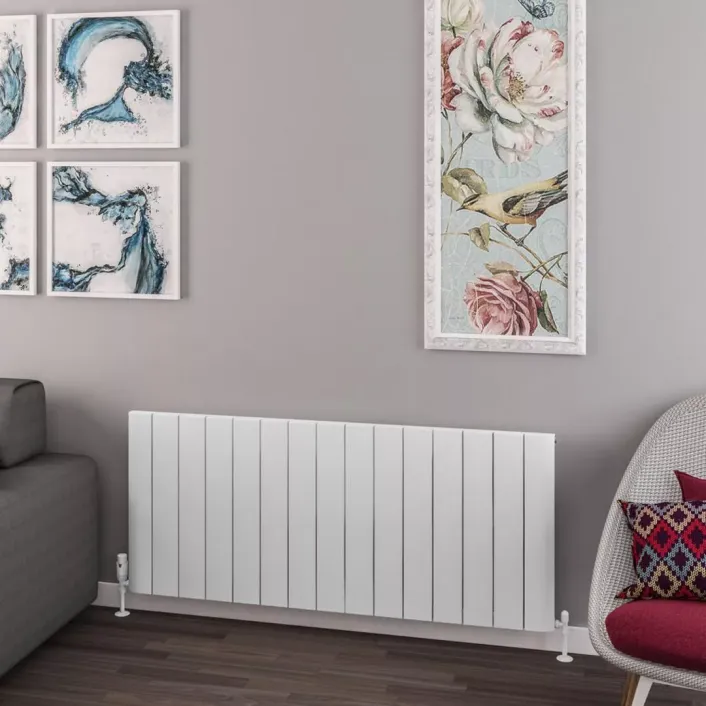 Eastbrook Withington 600 x 1420 Aluminium Radiator Matt White