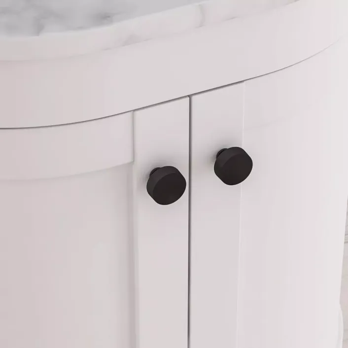Eastbrook Lucerne Smooth Knob Handle Matt Black