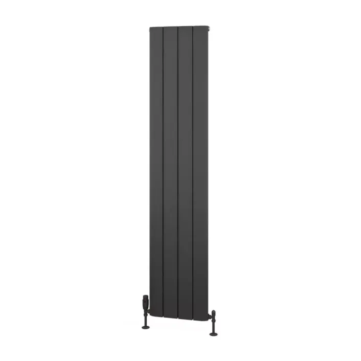 Eastbrook Withington 1800 x 375 Aluminium Radiator Matt Anthracite