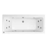 Eastbrook Portland 1700 x 750 x 440mm Double Ended(DE) 14 Jet Whirlpool Rectangular Beauforte Bath - White