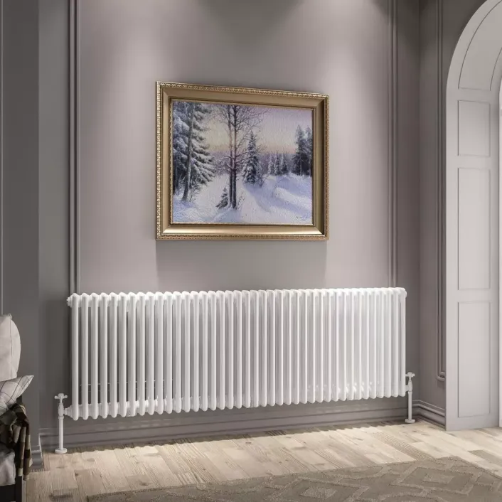 Eastbrook Imperia 3 Column Radiator 600 x 1820mm Gloss White
