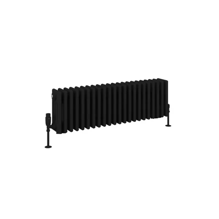 Eastbrook Rivassa 4 Column Radiator 300 x 1010mm Matt Black