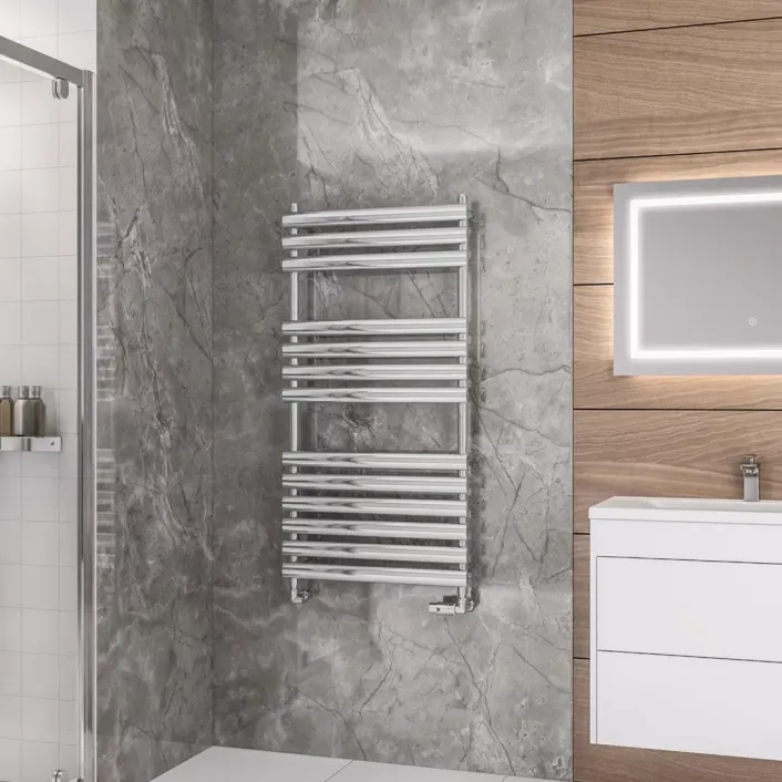 Eastbrook Tunstall 1200 x 600 Towel Rail Chrome