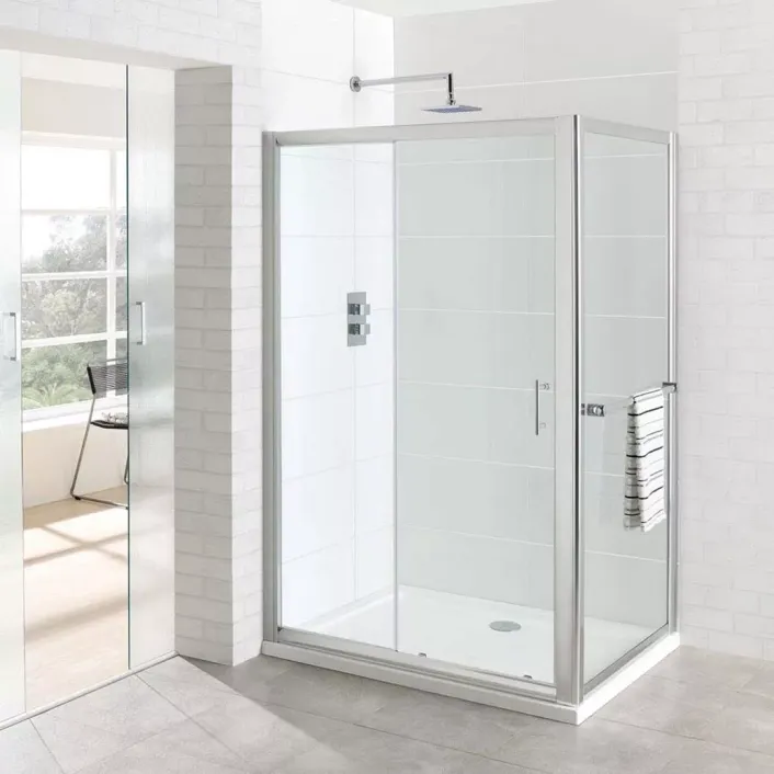 Eastbrook Vantage 6mm Easy Clean 1850mm x 700mm Side Panel - Chrome