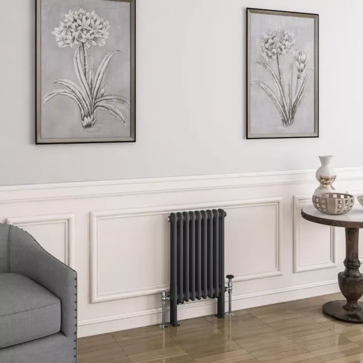 Eastbrook Imperia 2 Column Radiator 600 x 425mm Matt Anthracite