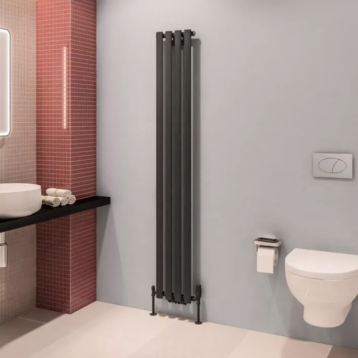 Eastbrook Tunstall 1800 x 280 Radiator Matt Anthracite