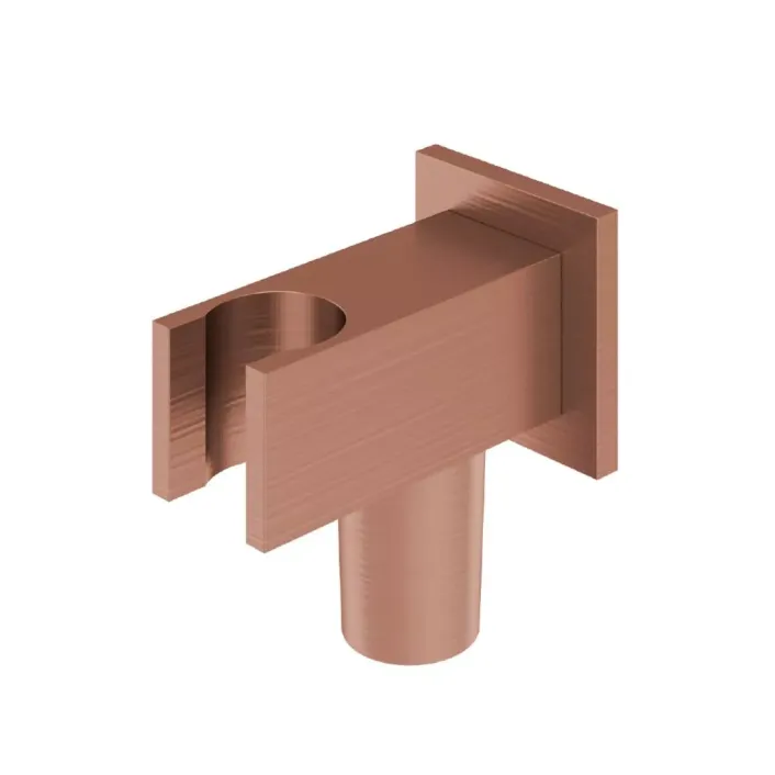 Eastbrook Square Wall Elbow & Shower Handset Holder - Brushed Bronze