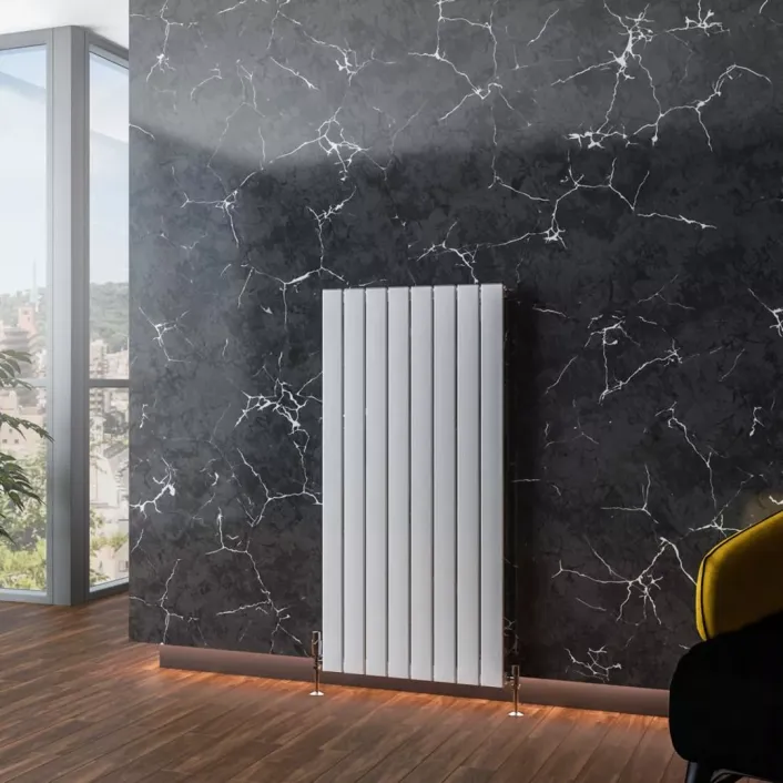Eastbrook Addington Aluminium 1200 x 588 Radiator Type10 Gloss White