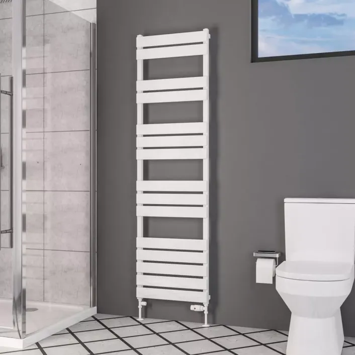 Eastbrook Deddington 1800 x 500 Towel Rail Gloss White