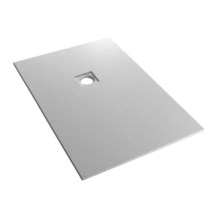 Eastbrook Crossland 1000mm x 800mm Slate Finish Shower Tray - Light Grey