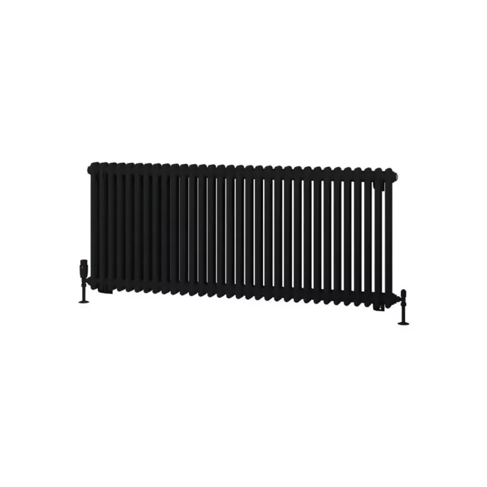 Eastbrook Rivassa 2 Column Radiator 600 x 1460mm Matt Black