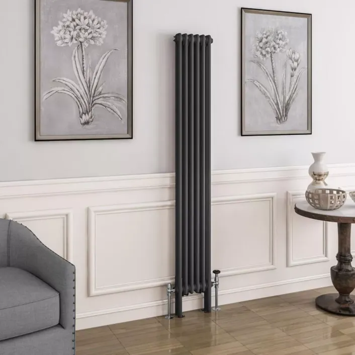 Eastbrook Imperia 2 Column Radiator 1800 x 290mm Matt Anthracite