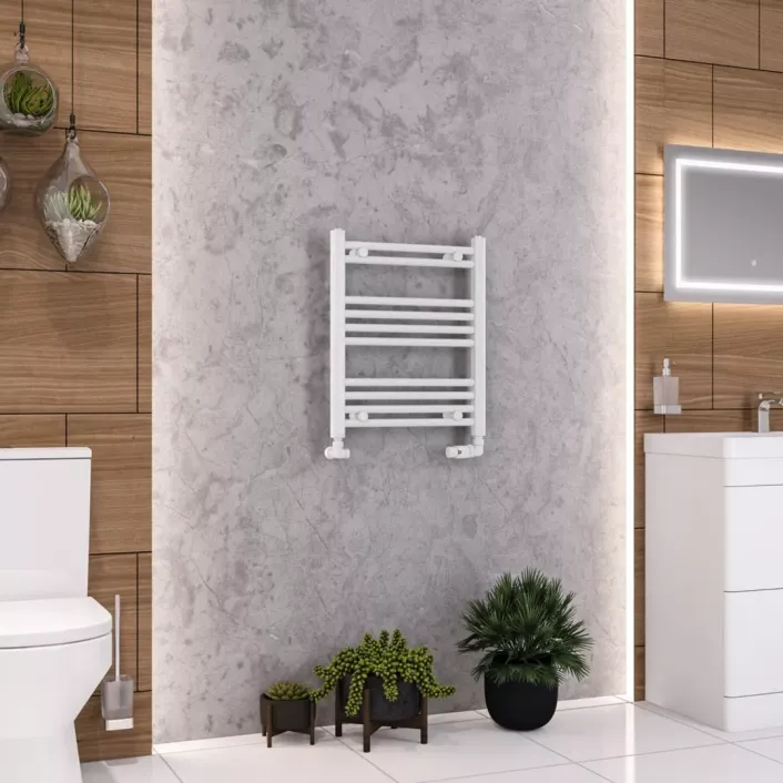 Eastbrook Wendover Straight Multirail 600 x 500 Gloss White
