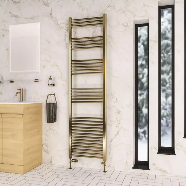 Eastbrook Wendover Straight Multirail 1800 x 500 Brushed Bronze