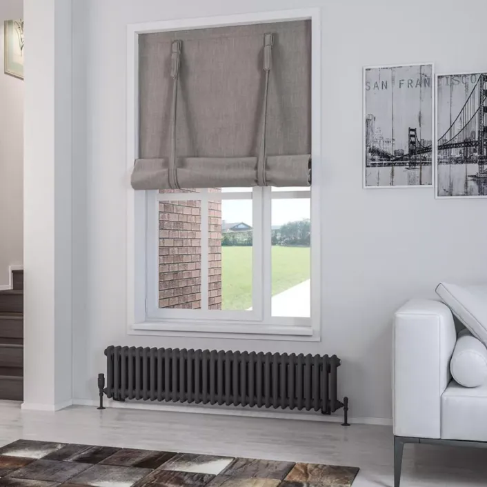 Eastbrook Rivassa 2 Column Rad. 300x1373mm Matt Anthracite