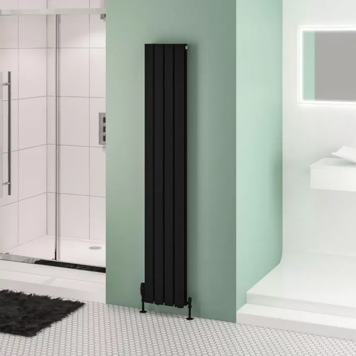 Eastbrook Warrington 1800 x 304 Radiator Type20 Matt Black