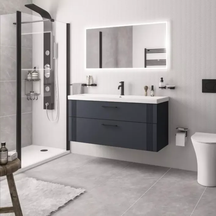 Eastbrook Cranham 120cm Wall Hung Vanity Unit - Matt Anthracite