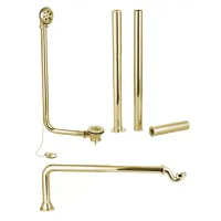 Eastbrook Roll Top Bath Waste Pack - Brushed Brass