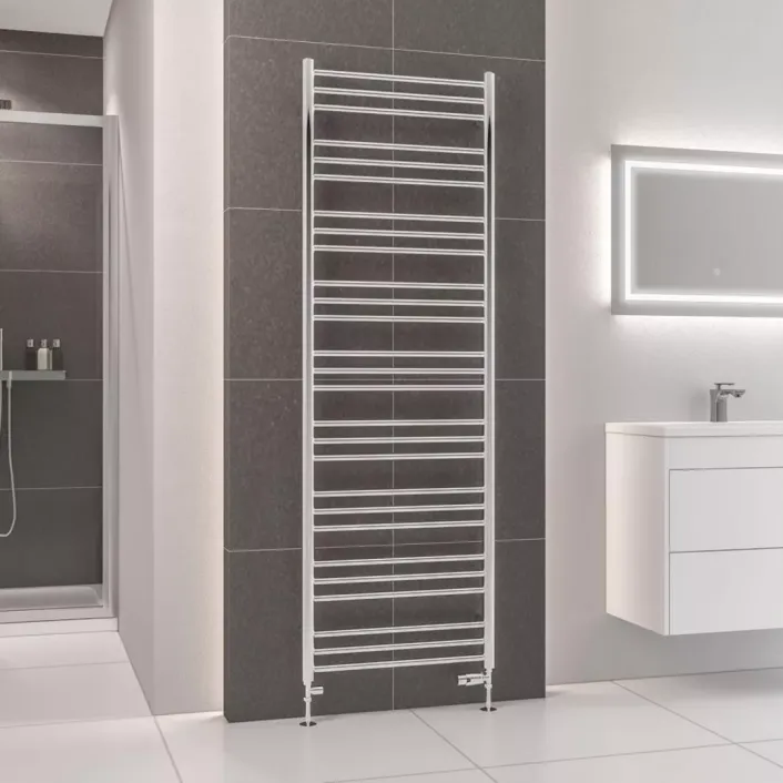 Eastbrook Corinium Round 1800 x 600 Towel Rail Chrome