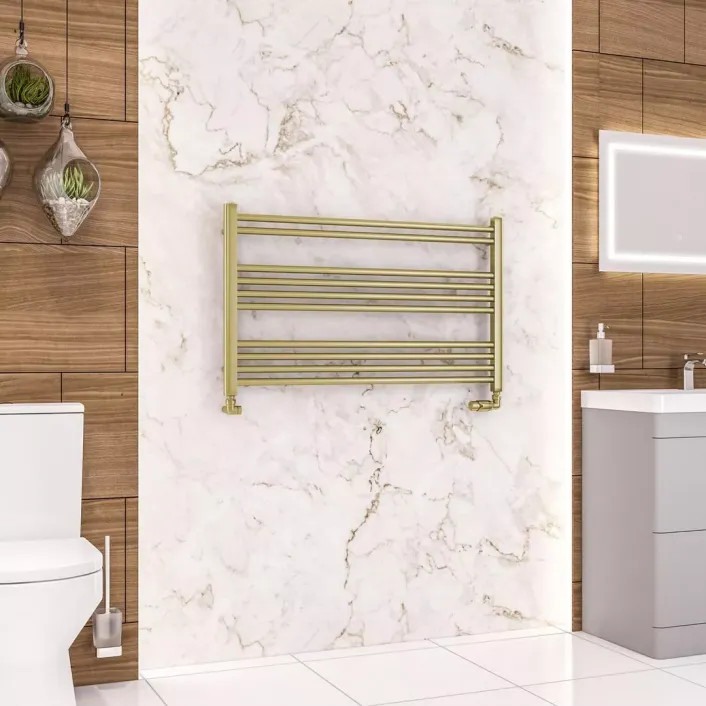Eastbrook Wendover Straight Multirail 600 x 1000 Brushed Brass