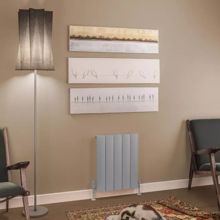 Eastbrook Tordino 600 x 470 Aluminium Radiator Matt Grey