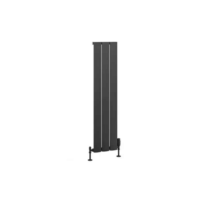 Eastbrook Malmesbury 1200 x 280 Aluminium Radiator Matt Anthracite