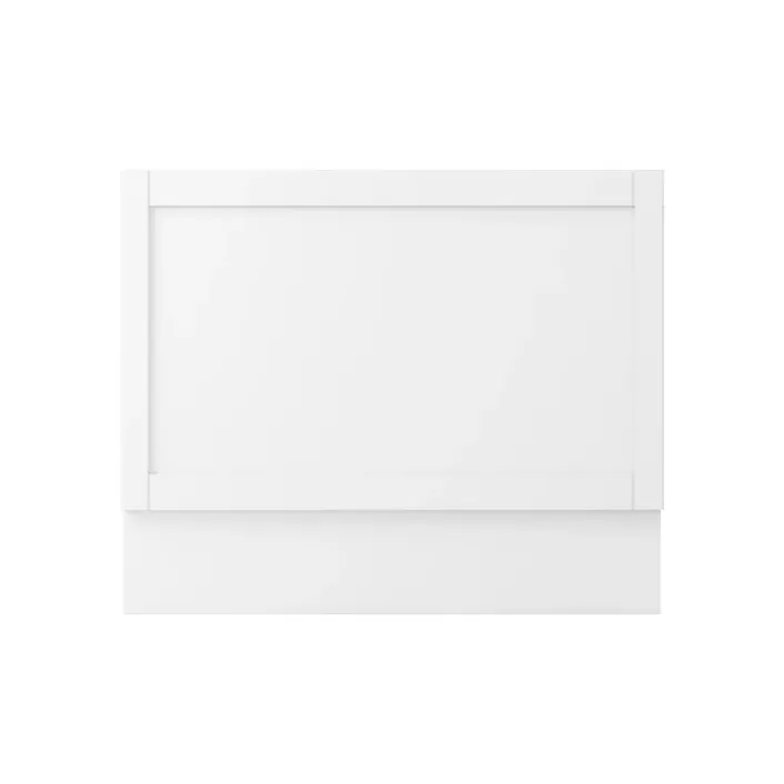 Eastbrook Diamante 800 Shaker End Panel 800 x 450-575mm - Matt White