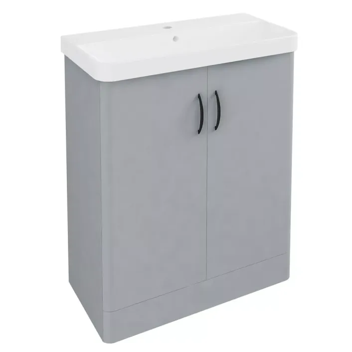 Eastbrook Cavone II 70CM 2 Door Basin Vanity Unit - Grey
