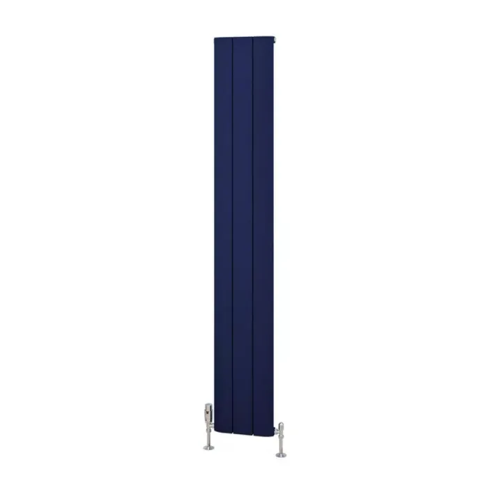 Eastbrook Withington 1800 x 280 Aluminium Radiator Matt Cobalt Blue