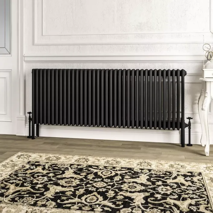 Eastbrook Imperia 4 Column Radiator 600 x 1640mm Matt Black