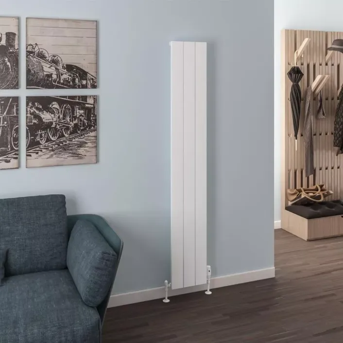 Eastbrook Rosano 1800 x 280 Aluminium Radiator Matt White