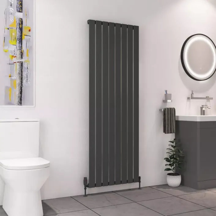 Eastbrook Deddington 1800 x 630 Radiator Matt Anthracite
