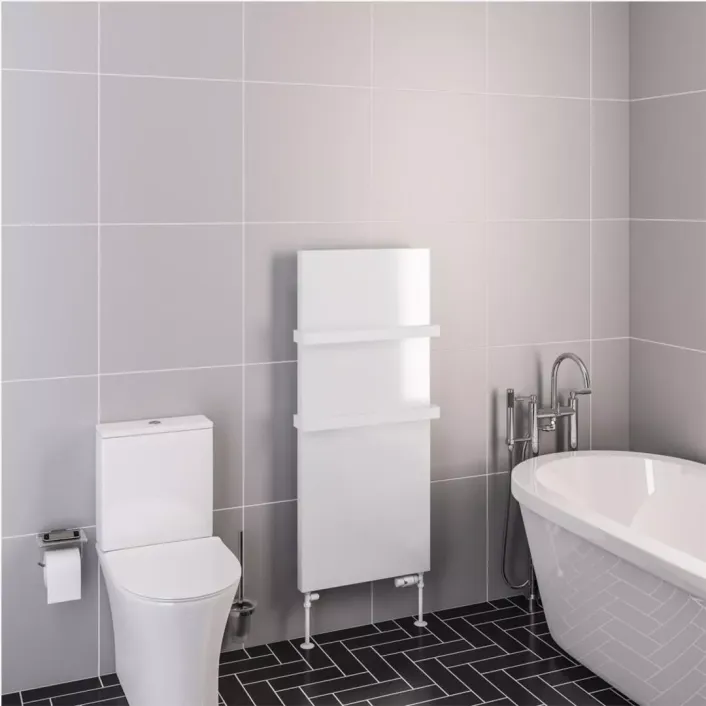 Eastbrook Wingrave 1200 x 510 Flat Panel Radiator Gloss White