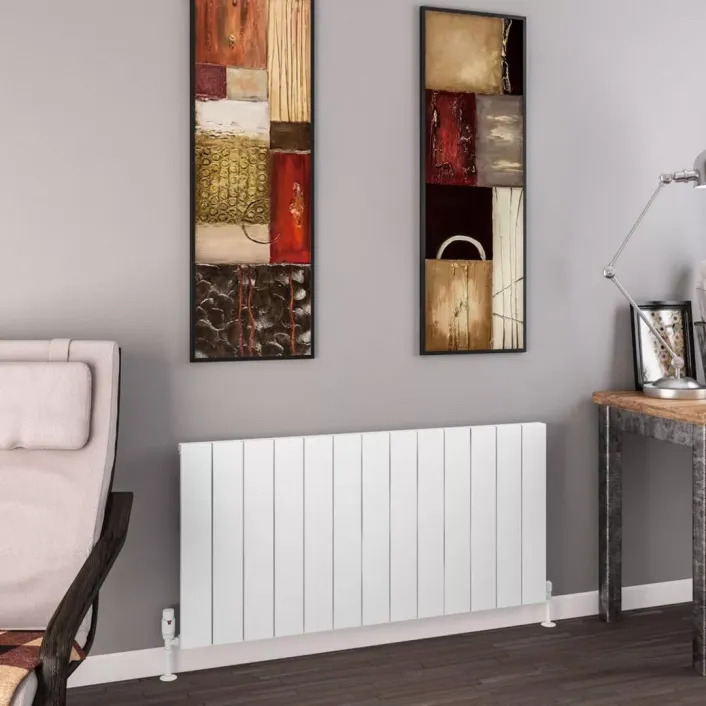 Eastbrook Charlton 600 x 1230 Aluminium Radiator Matt White