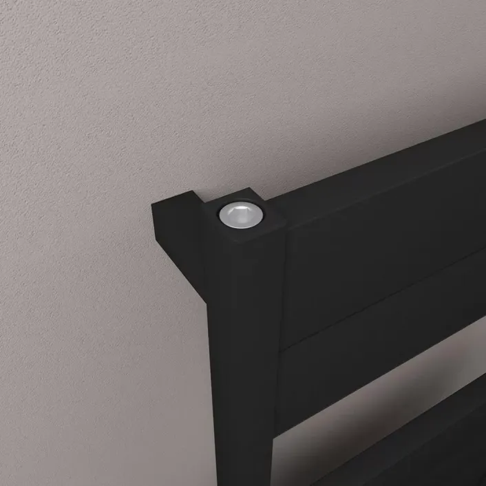 Eastbrook Kingswood Slimline 1820 x 500 Aluminium Towel Rail Matt Black