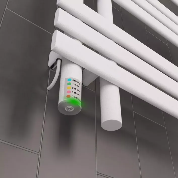 Eastbrook Loddon Dry Element Towel Rail 800 x 600 Matt White