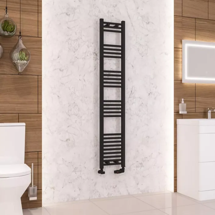 Eastbrook Wendover Straight Multirail 1600 x 300 Matt Black