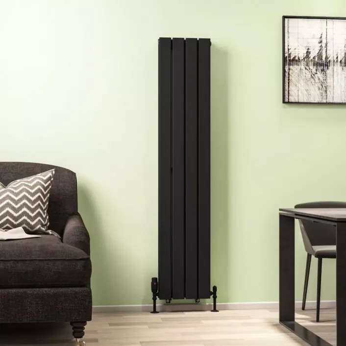 Eastbrook Warrington 1500 x 304 Radiator Type20 Matt Black