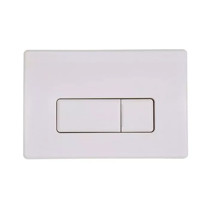 Eastbrook Square Pneumatic Push Plate / Flush Plate - White