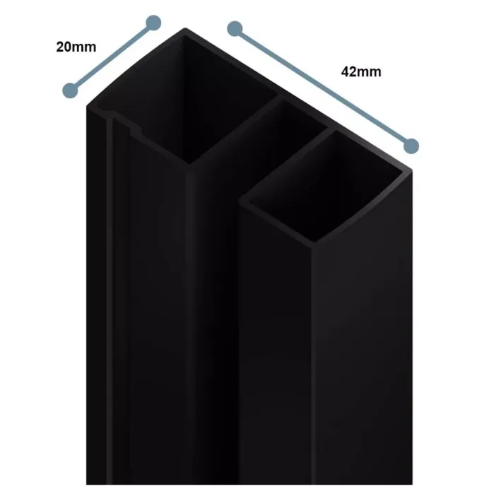 Eastbrook Vantage 2000 6mm Extension Profile - Matt Black