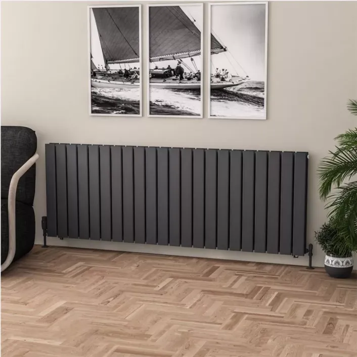 Eastbrook Warrington 600 x 1672 Radiator Type20 Matt Anthracite