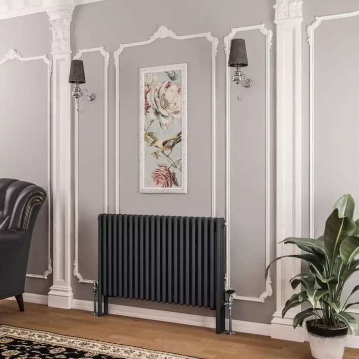 Eastbrook Imperia 3 Column Radiator 600 x 1010mm Matt Anthracite