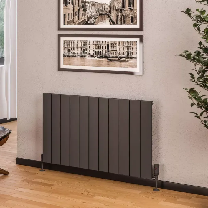 Eastbrook Rosano 600 x 1040 Aluminium Radiator Matt Anthracite