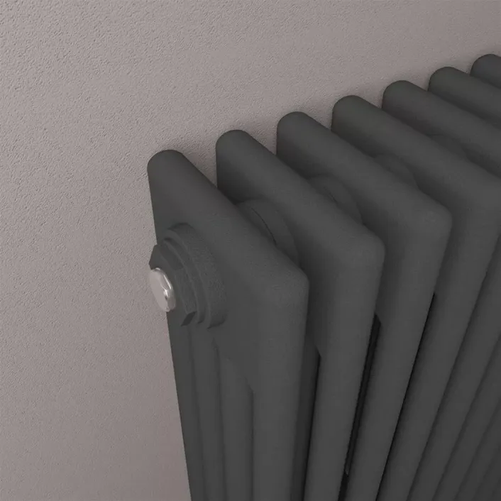 Eastbrook Rivassa 4 Column Radiator 300 x 1373mm Matt Anthracite