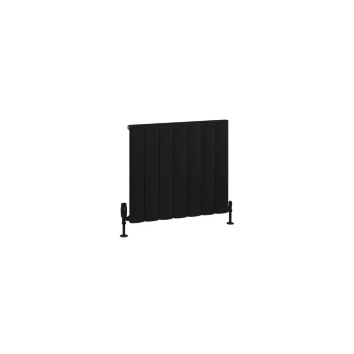 Eastbrook Tordino 600 x 660 Aluminium Radiator Matt Black