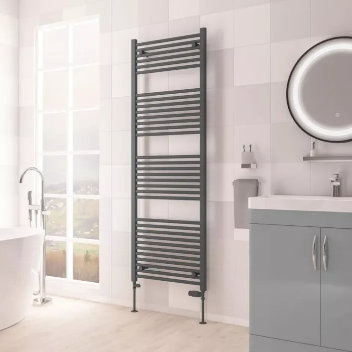 Eastbrook Biava Multirail HV Straight 1720 x 600mm Matt Anthracite